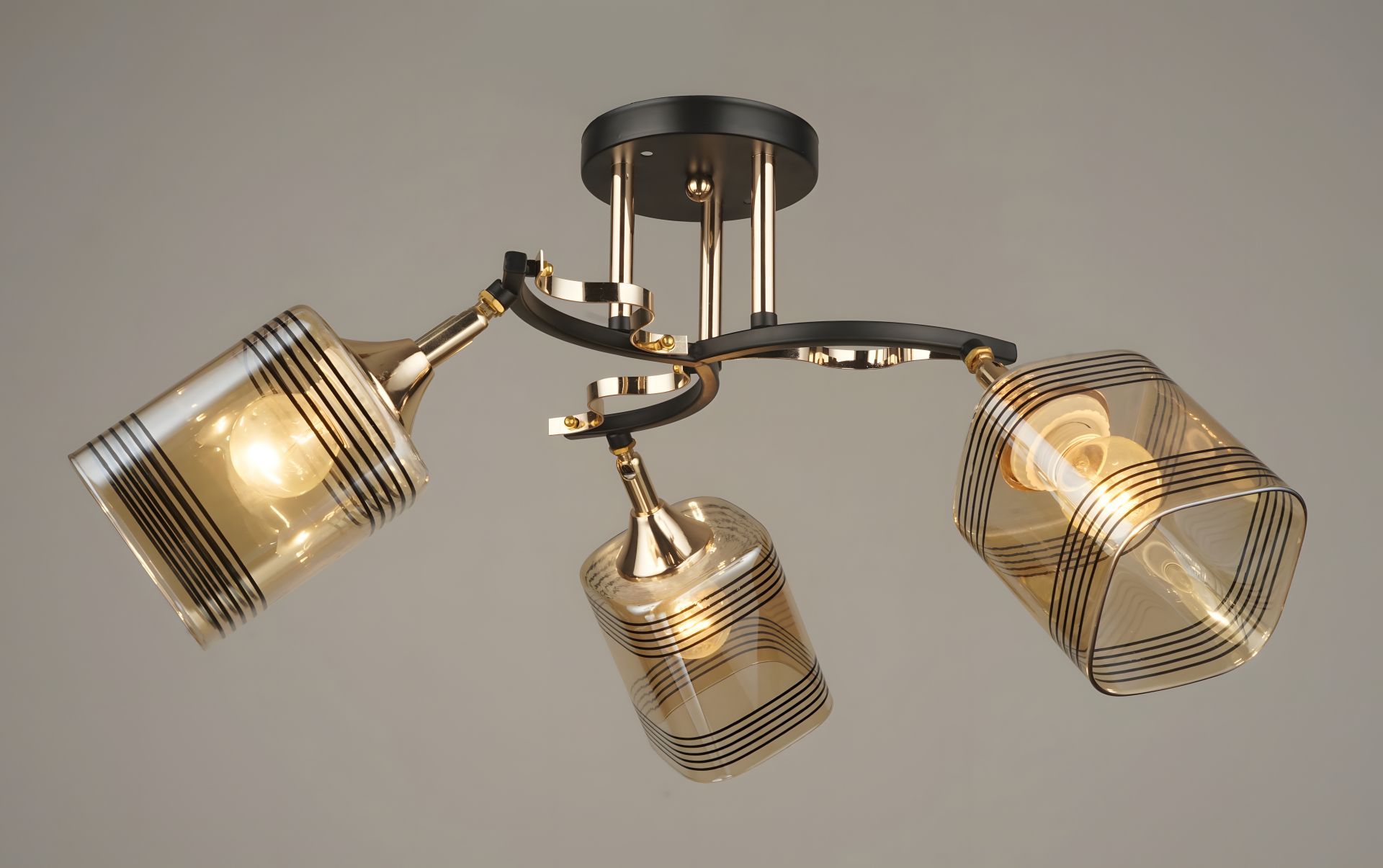 Стельова люстра Sirius B N4382/3 BK+FGD з поворотним механізмом Стельова люстра Sirius B N4382/3 BK+FGD з поворотним механізмом