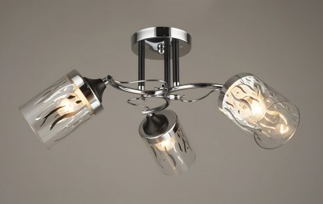 Люстра Потолочная Sirius B C1412/3 BK+CH Люстра Потолочная Sirius B C1412/3 BK+CH