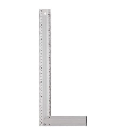 Угольник строительный алюминиевый, 400 мм INTERTOOL MT-2064 Угольник строительный алюминиевый, 400 мм INTERTOOL MT-2064