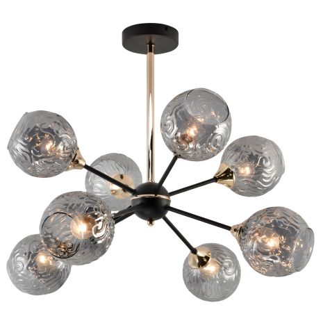 Люстра для декора VALESO V XA1486B/8 BK+FGD