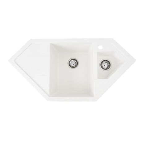 Гранитная мойка для кухни VALESO 9950 PANDORA матовая Белоснежная