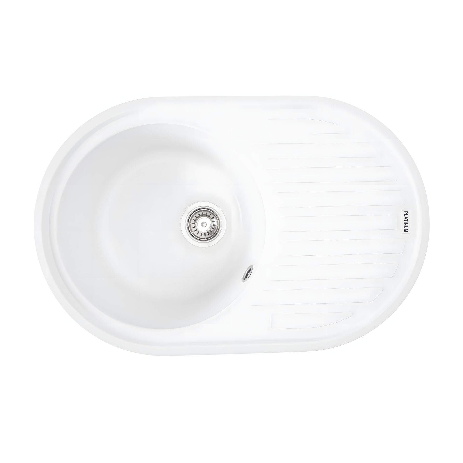 Кухонна гранітна мийка VALESO LIRA 7750 матова білосніжна Кухонна гранітна мийка VALESO LIRA 7750 матова білосніжна