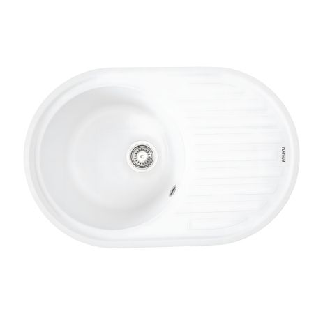 Кухонная гранитная мойка VALESO LIRA 7750 матовая Белоснежная Кухонная гранитная мойка VALESO LIRA 7750 матовая Белоснежная