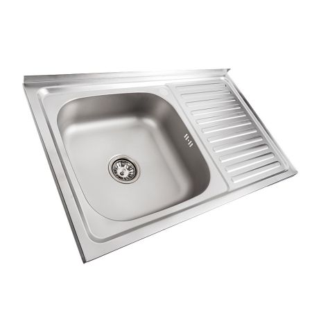 Мийка кухонна з нержавіючої сталі Valeso ДЕКОР 8050 L (0,7/160 мм)