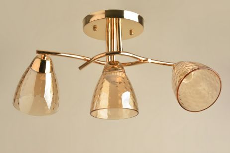 Стельова люстра для кухні Sirius 8144/3A на 3 плафони