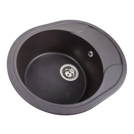 Гранитная кухонная мойка VALESO 5847 ONYX матовый Гренадин