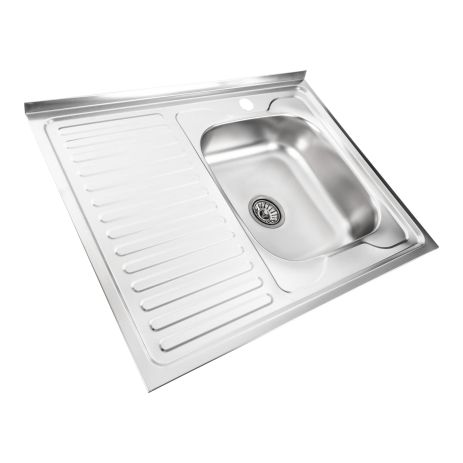Кухонная раковина из нержавеющей стали Valeso САТИН 8060 R (0,7/160 мм)