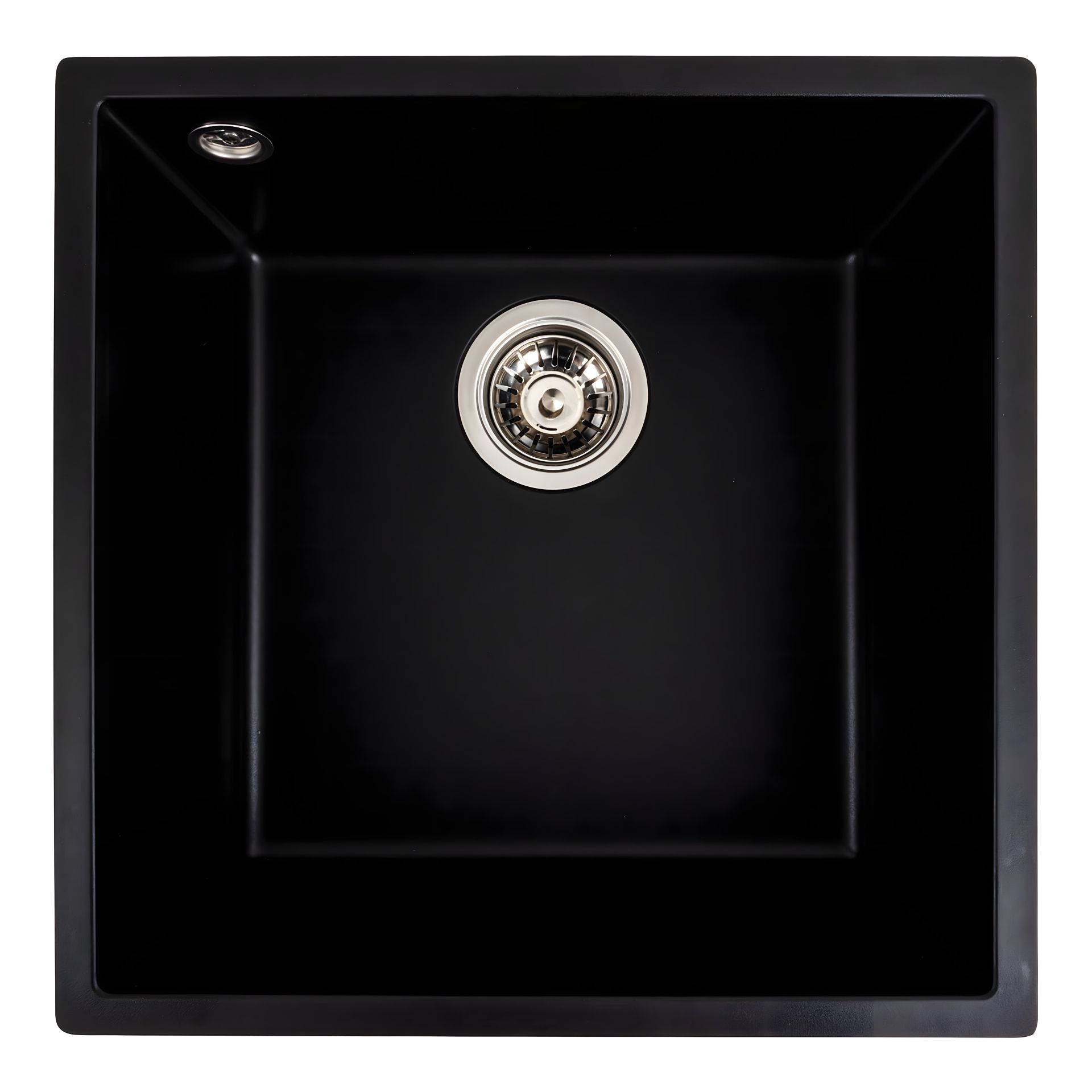 Кухонна гранітна мийка VALESO 4040 RUBA матовий чорний Кухонна гранітна мийка VALESO 4040 RUBA матовий чорний