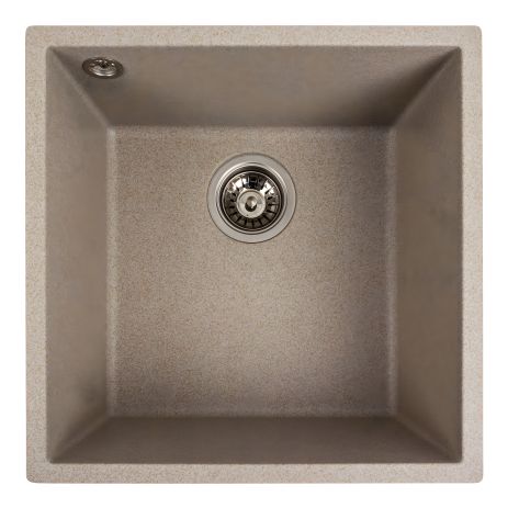 Гранитная кухонная мойка VALESO RUBA 4040, матовая Сафари