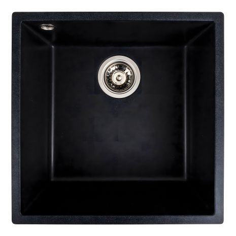Матова гранітна мийка для кухні VALESO 4040 RUBA, кольору карбон Матова гранітна мийка для кухні VALESO 4040 RUBA, кольору карбон
