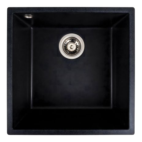 Матова гранітна мийка для кухні VALESO 4040 RUBA, кольору карбон Матова гранітна мийка для кухні VALESO 4040 RUBA, кольору карбон