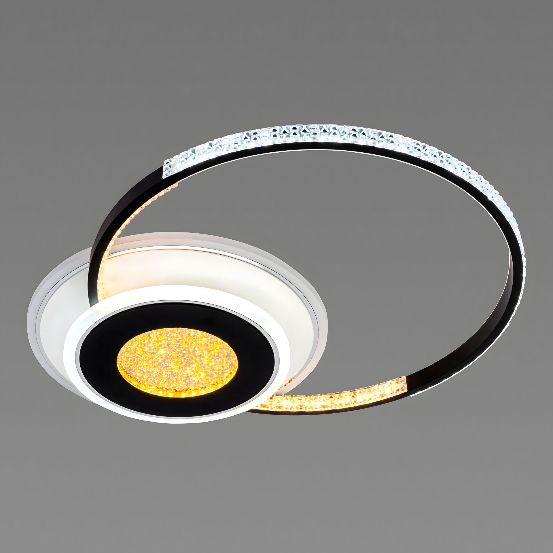 Люстра акриловая светодиодная Sirius C7067/500 WH+BK (RGB) 80W+8W Люстра акриловая светодиодная Sirius C7067/500 WH+BK (RGB) 80W+8W