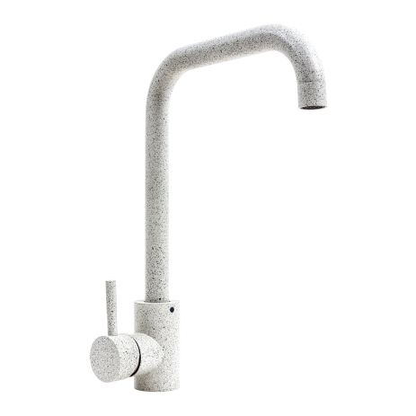 Змішувач кухонний VALESO NS02A (3008B-NA), білий в крапку