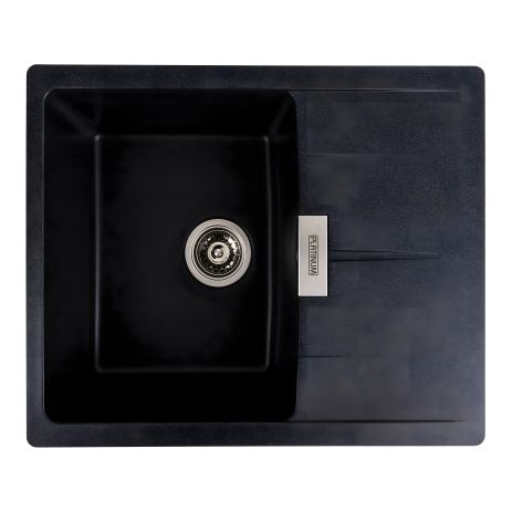 Кухонна гранітна мийка VALESO ZIRKONE 6250 матова Карбон