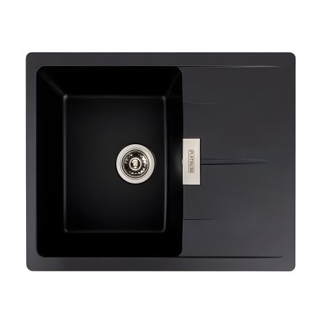 Кухонная гранитная мойка VALESO ZIRKONE 6250, матовая черная