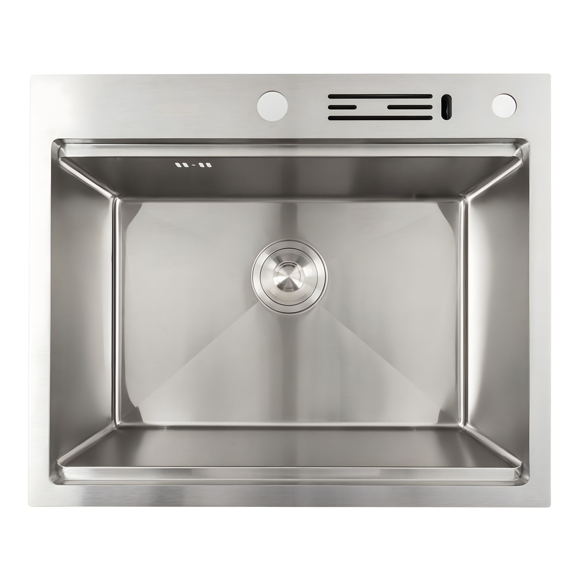 Кухонная нержавеющая мойка 60х50 Platinum Handmade с ножевой подставкой (сифон круглый, 3,0/0,8) Кухонная нержавеющая мойка 60х50 Platinum Handmade с ножевой подставкой (сифон круглый, 3,0/0,8)