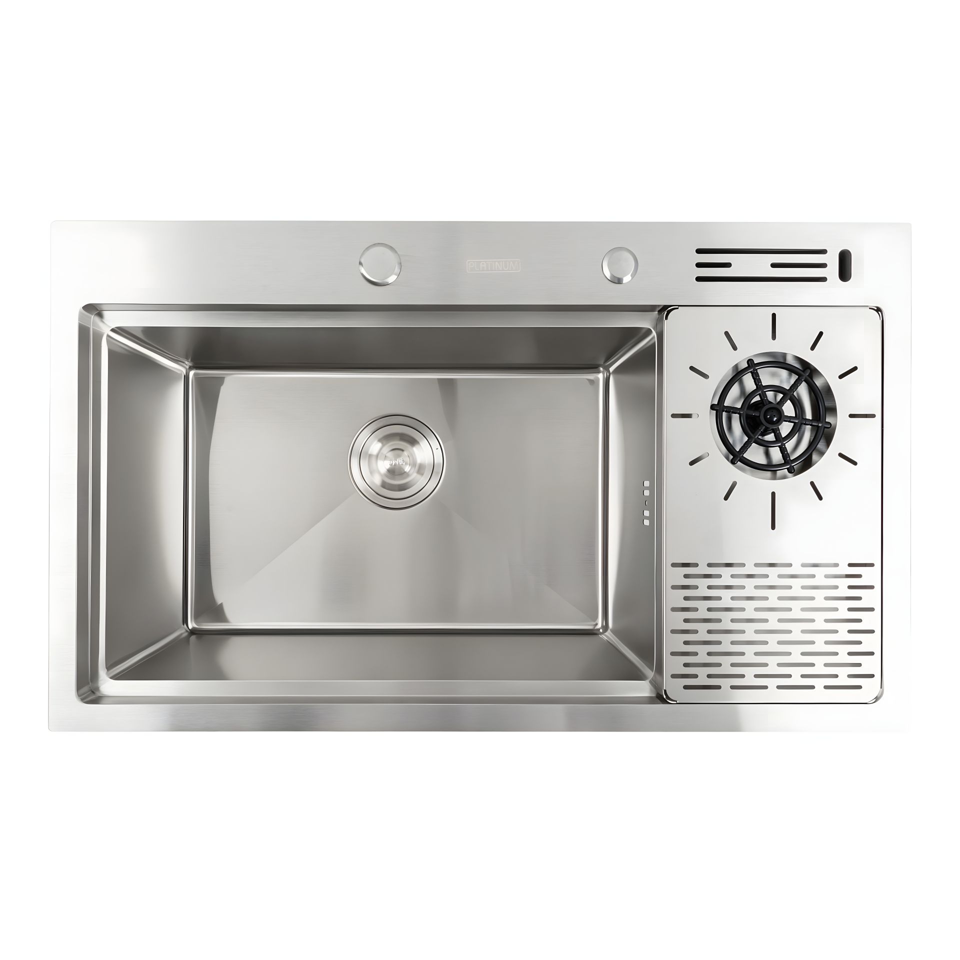 Нержавійка кухонна мийка 78*46 Platinum Handmade Нержавійка кухонна мийка 78*46 Platinum Handmade
