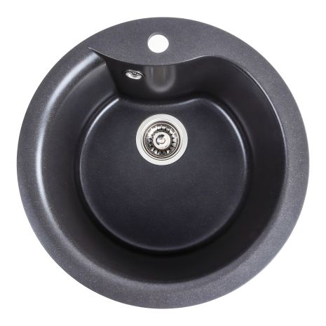 Гранітна мийка для кухні VALESO TURAS 480 матова, Моріон Гранітна мийка для кухні VALESO TURAS 480 матова, Моріон