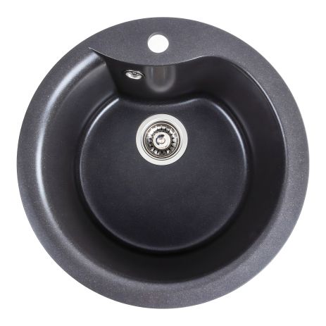 Кухонная гранитная мойка VALESO TURAS 480 матовая Морион