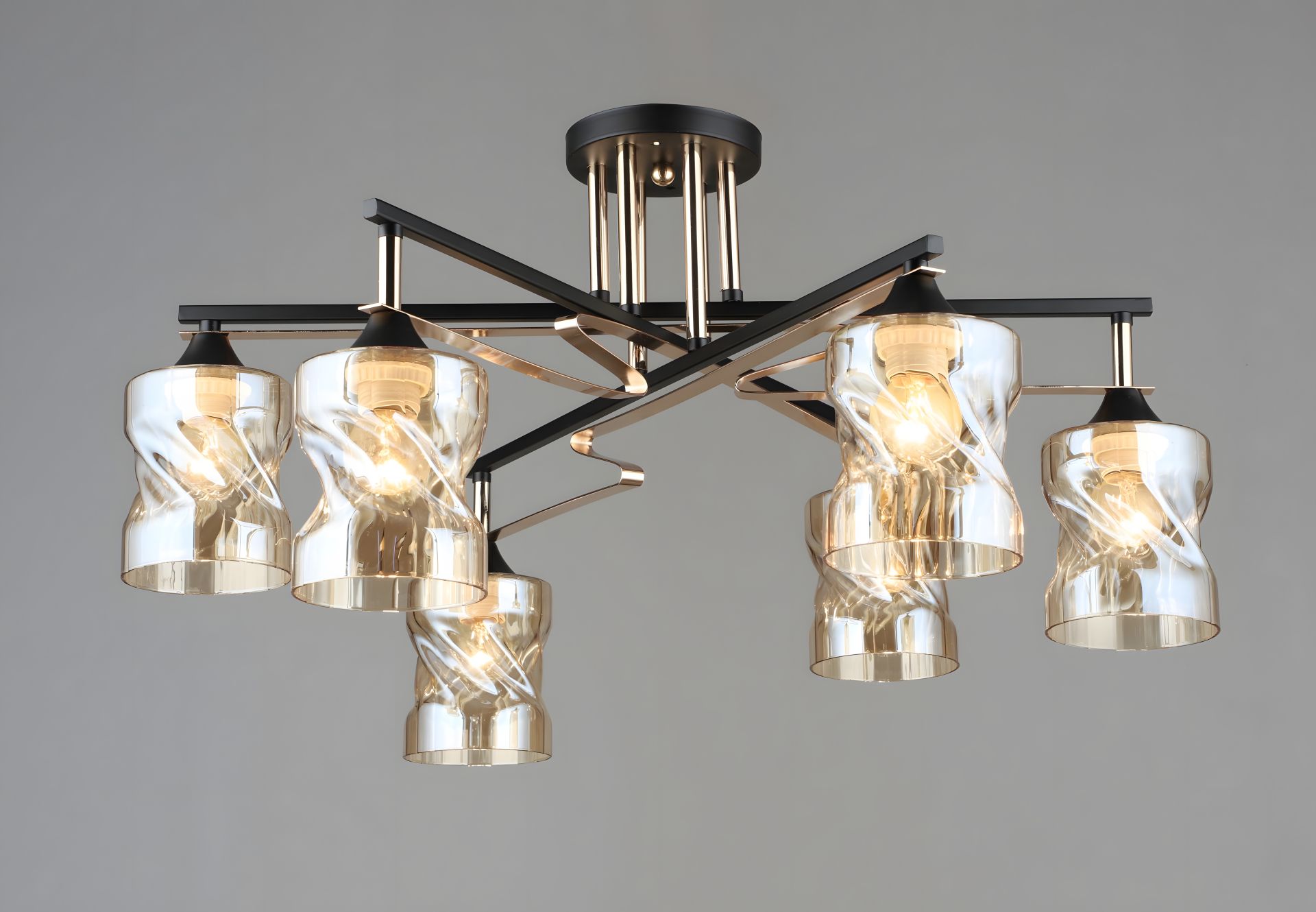 Декоративная люстра Sirius B A4056/6 BK+FGD Декоративная люстра Sirius B A4056/6 BK+FGD