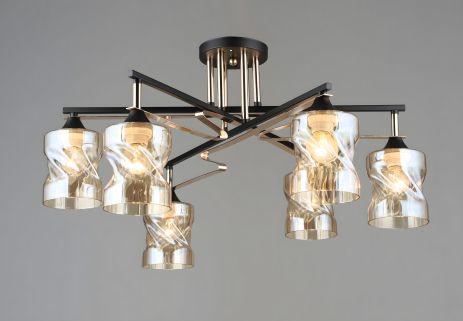 Декоративная люстра Sirius B A4056/6 BK+FGD Декоративная люстра Sirius B A4056/6 BK+FGD