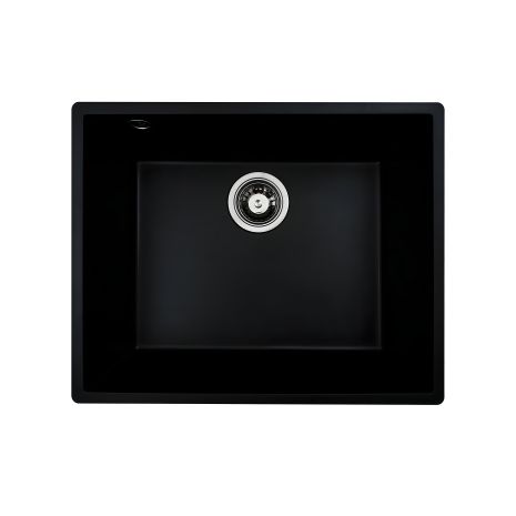 Гранітна матова мийка для кухні VALESO OASIS 5444 Чорна