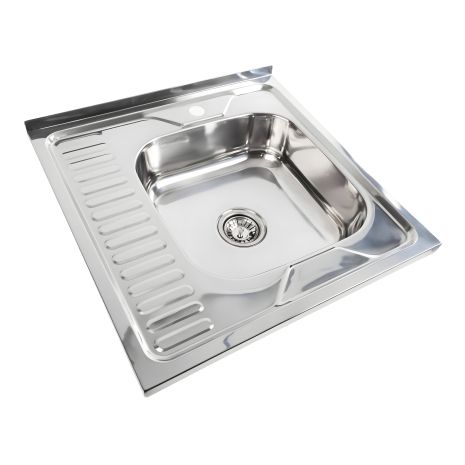 Кухонна мийка з нержавіючої сталі Valeso ПОЛІРОВАНА 6060 R (0,7/160 мм)