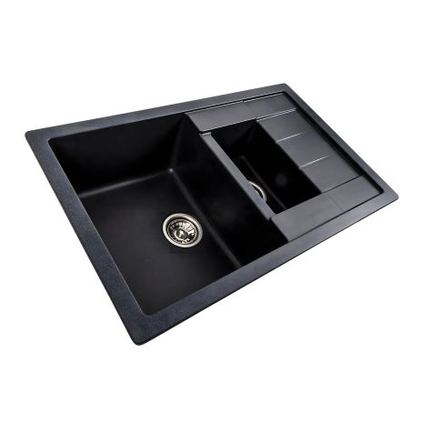 Гранітна кухонна мийка VALESO TOSKANA 7850W, матова, Карбон