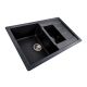Кухонная гранитная мойка VALESO TOSKANA 7850W с матовым покрытием Карбон