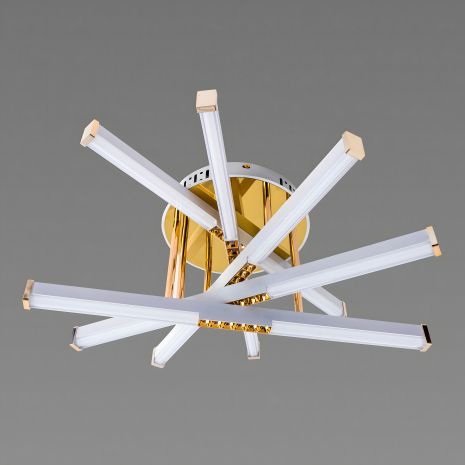 Акриловая светодиодная люстра Sirius B YH839/5 WT+GD 65W Акриловая светодиодная люстра Sirius B YH839/5 WT+GD 65W