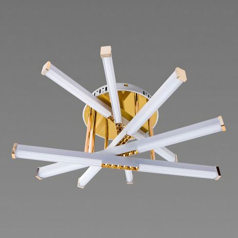 Світлодіодна люстра акрилова Sirius B YH839/5 WT+GD 65W