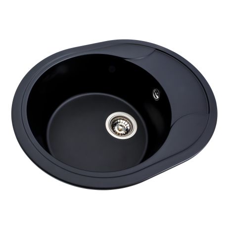 Гранитная черная мойка для кухни VALESO ONYX 5847 матовая Гранитная черная мойка для кухни VALESO ONYX 5847 матовая