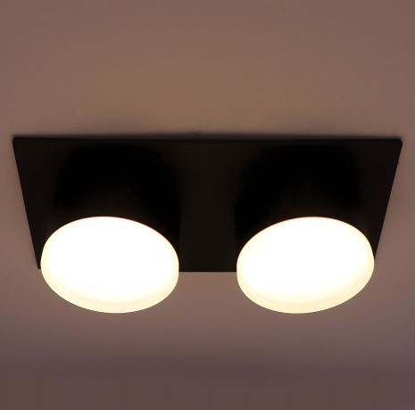 Точковий світильник Sirius PRD S 3626S-2 BK на 2 лампочки