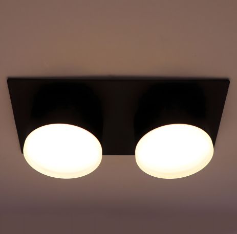 Точковий світильник Sirius PRD S 3626S-2 BK на 2 лампочки