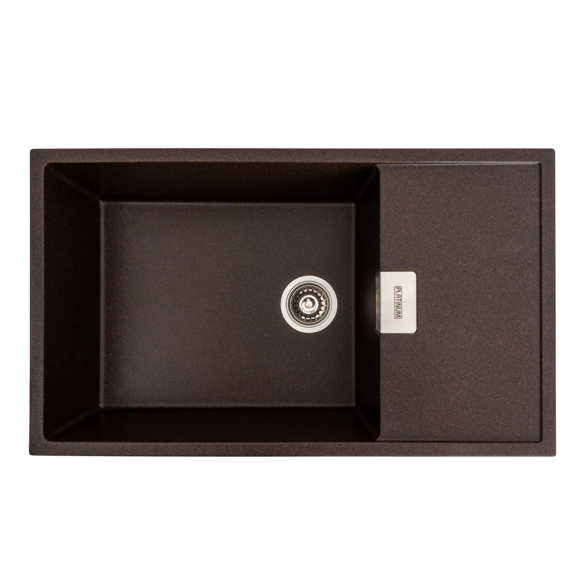 Гранитная мойка для кухни Platinum 8650 DIAMOND матовая Шоколад Гранитная мойка для кухни Platinum 8650 DIAMOND матовая Шоколад