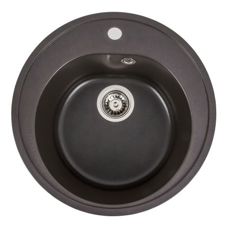 Матовая гранитная мойка для кухни VALESO LUNA 510 Темная Скала Матовая гранитная мойка для кухни VALESO LUNA 510 Темная Скала