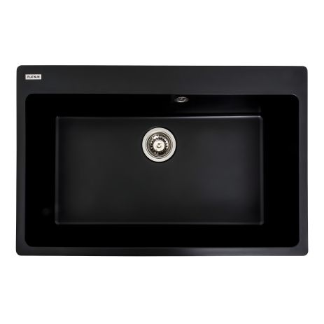 Черная гранитная мойка VALESO BOGEMA 7850 матовая для кухни Черная гранитная мойка VALESO BOGEMA 7850 матовая для кухни