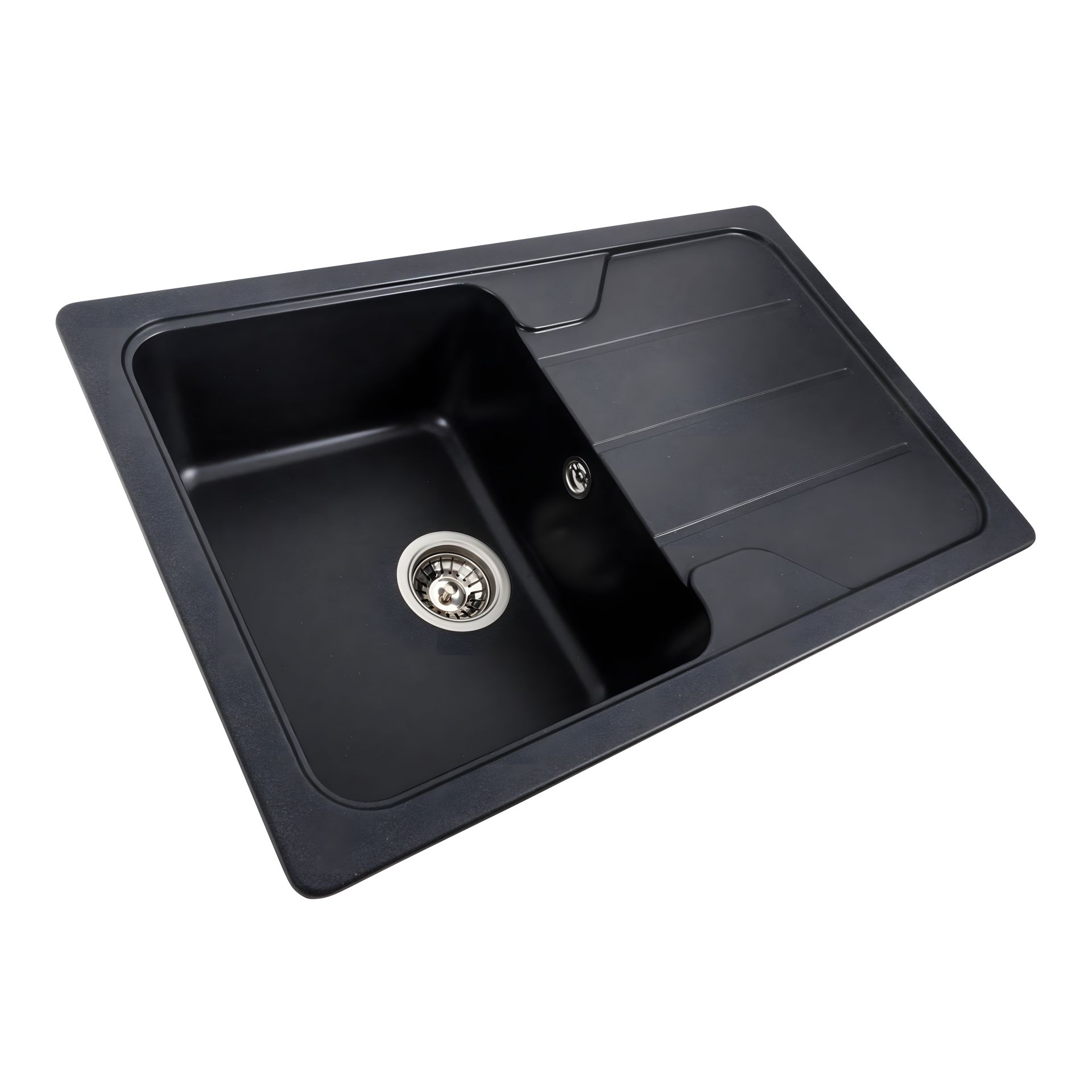Кухонная гранитная мойка VALESO VERONA 7850 матовая Карбон Кухонная гранитная мойка VALESO VERONA 7850 матовая Карбон