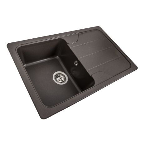 Гранитная мойка для кухни VALESO VERONA 7850 матовая Темная Скала