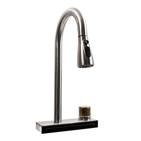 Кухонный смеситель "Водопад" ZS84 Platinum (brushed) Кухонный смеситель "Водопад" ZS84 Platinum (brushed)