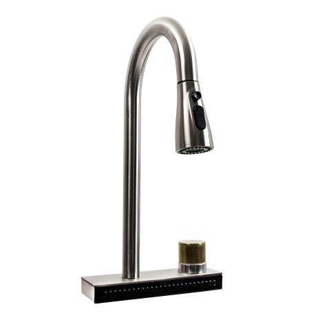 Кухонный смеситель "Водопад" ZS84 Platinum (brushed)