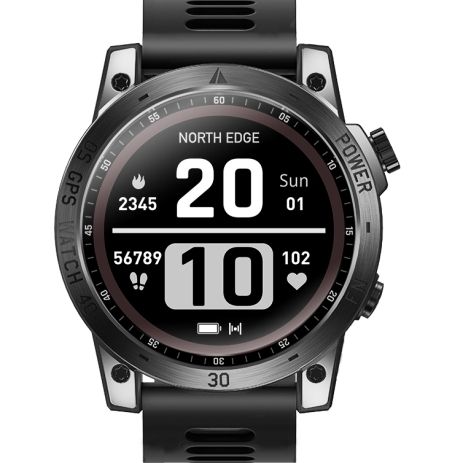 North Edge CrossFit GPS Black з компасом