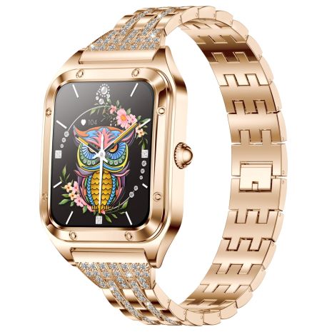 Смарт годинник Smart Flower New Gold, 2 ремінці UWatch 1567