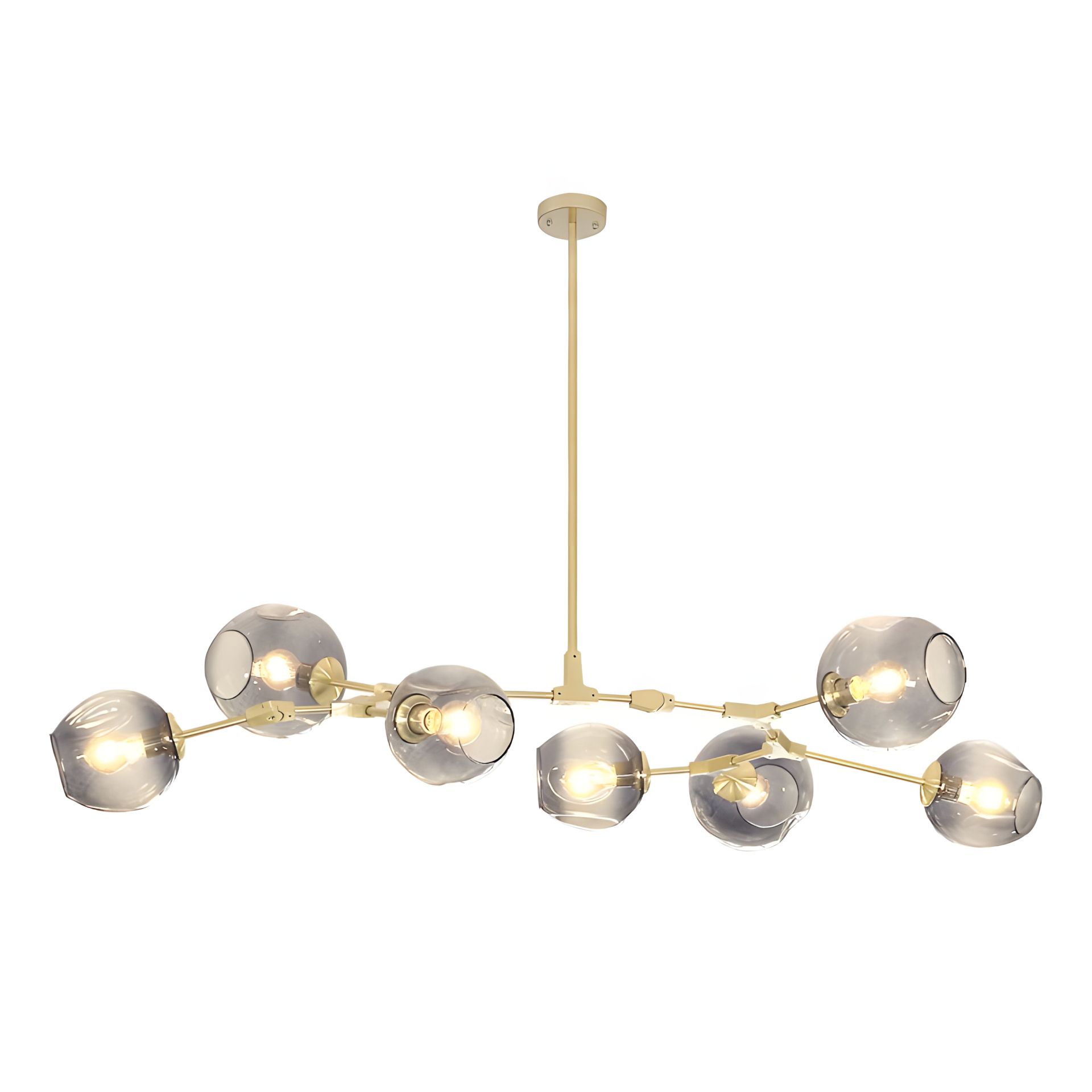 Сучасна люстра для вітальні модель 19662-7 на 7 плафонів Сучасна люстра для вітальні модель 19662-7 на 7 плафонів