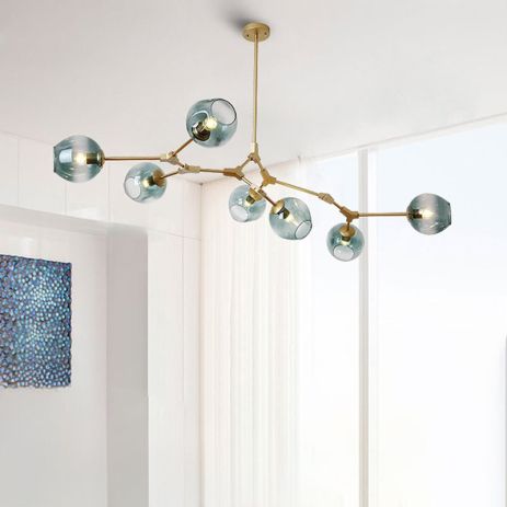 Люстра современная для гостиной 19662-7 на 7 плафонов Люстра современная для гостиной 19662-7 на 7 плафонов