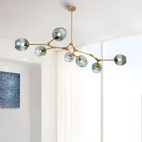 Люстра современная для гостиной 19662-7 на 7 плафонов Люстра современная для гостиной 19662-7 на 7 плафонов