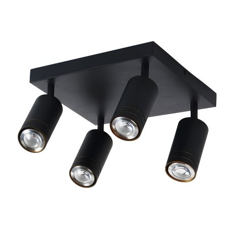 Чорний спот INN-23700BK на 4 плафони