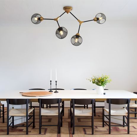 Декоративна люстра GLX-22065-4 на 4 плафони