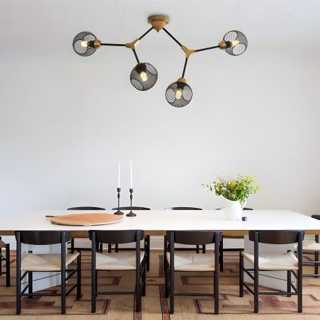 Декоративна люстра GLX-22065-4 на 4 плафони