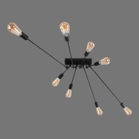 Люстра металева виробництва Sirius PR 1062/8 (Чорна)